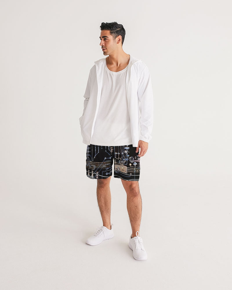 Mushroom Circuitry Dark Jogger Shorts