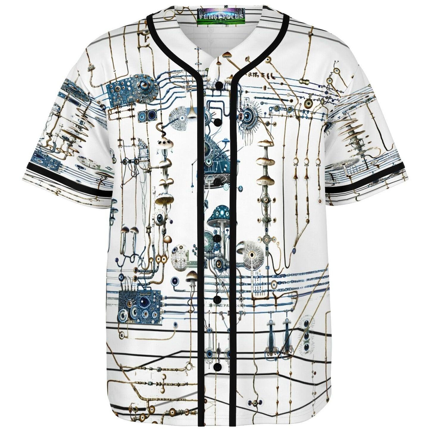 Mushroom Circuitry Baseball Jersey
