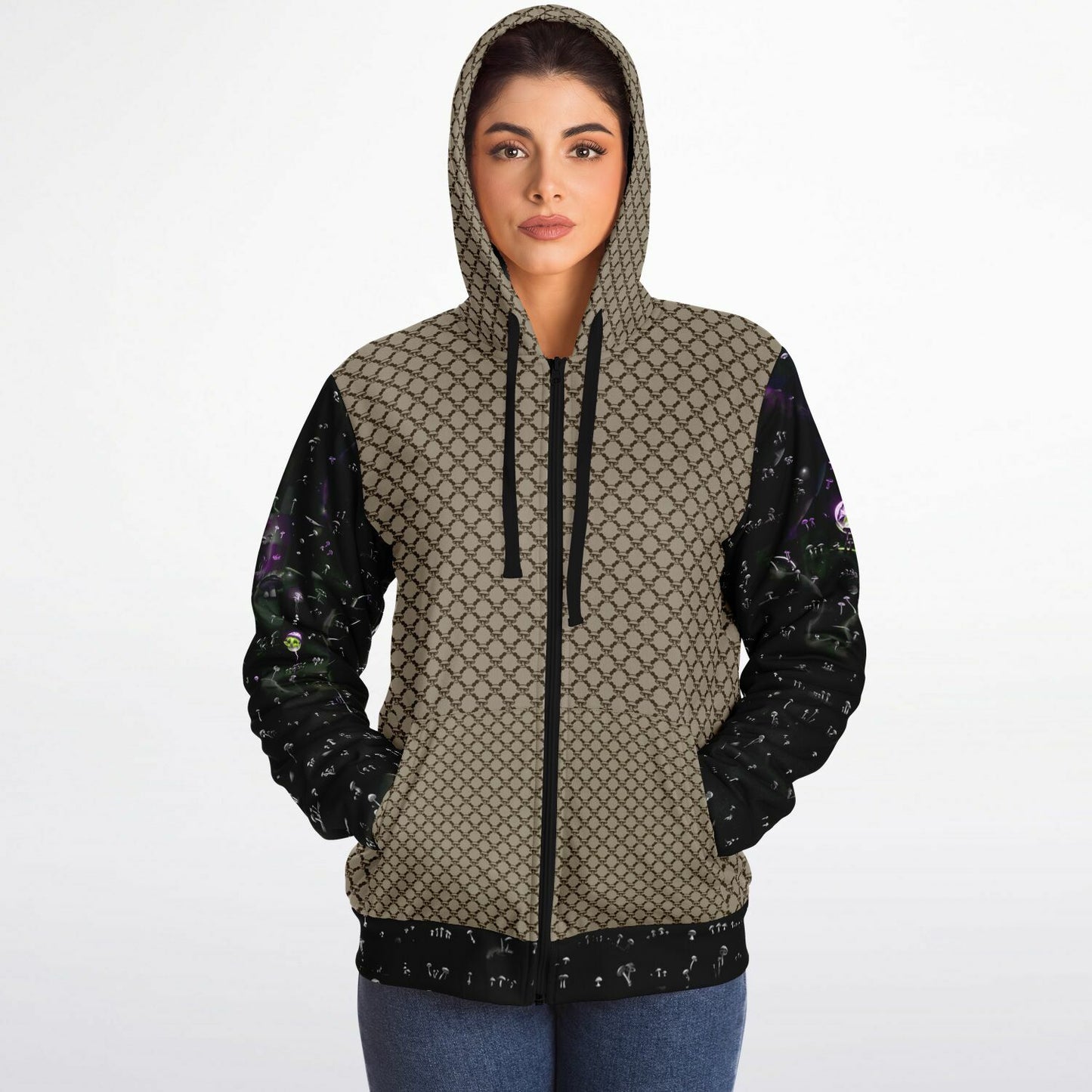 Mushroom Guzzi Microfleece Zip-up hoodie