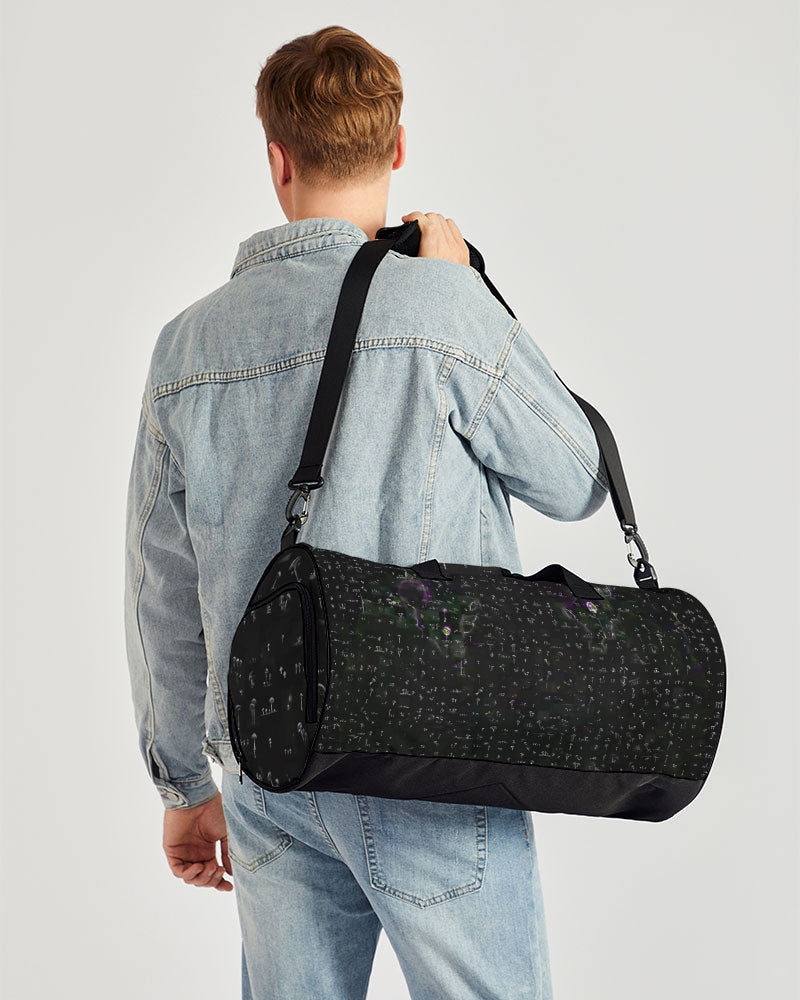 Mushroom Grid Sports Duffle Bag