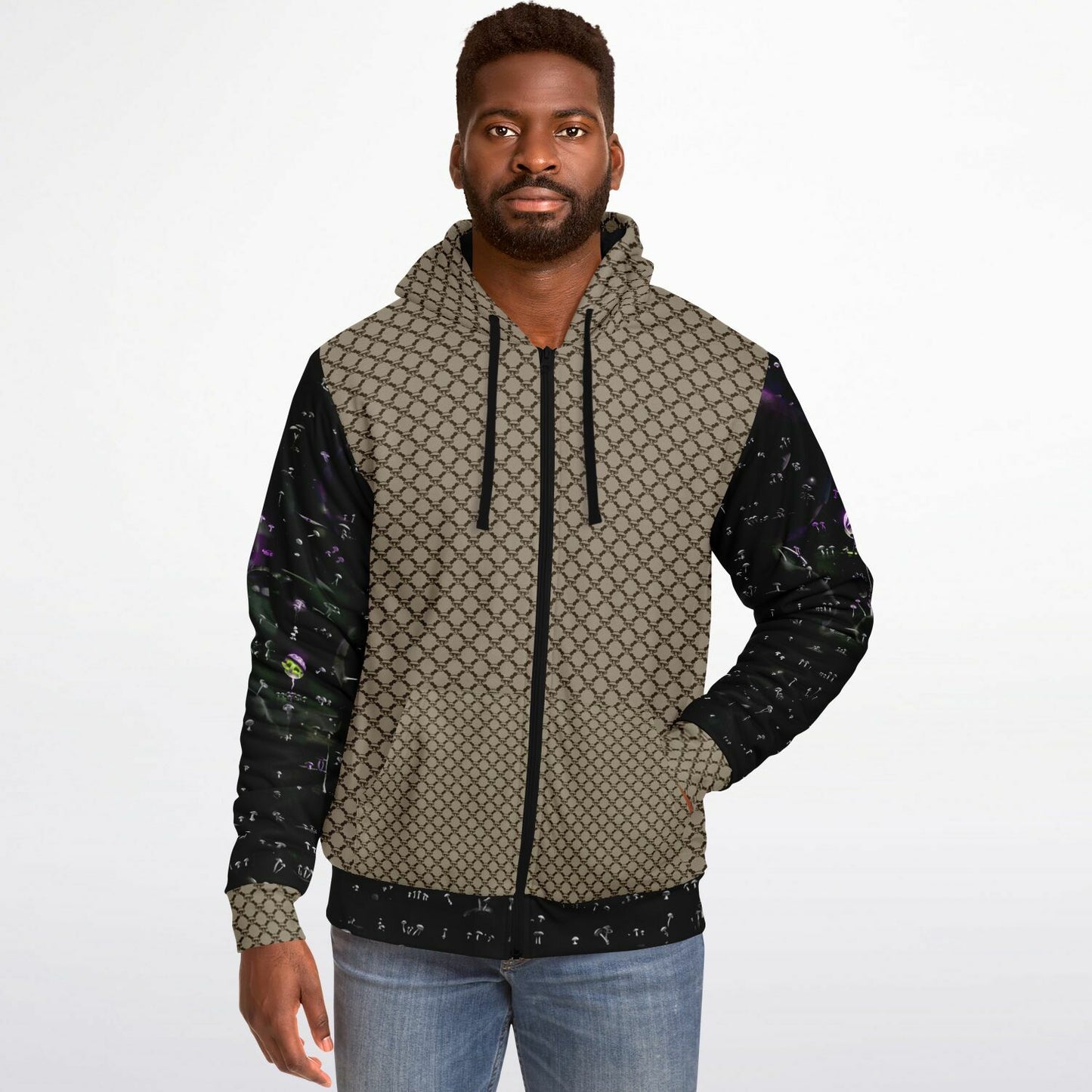 Mushroom Guzzi Microfleece Zip-up hoodie