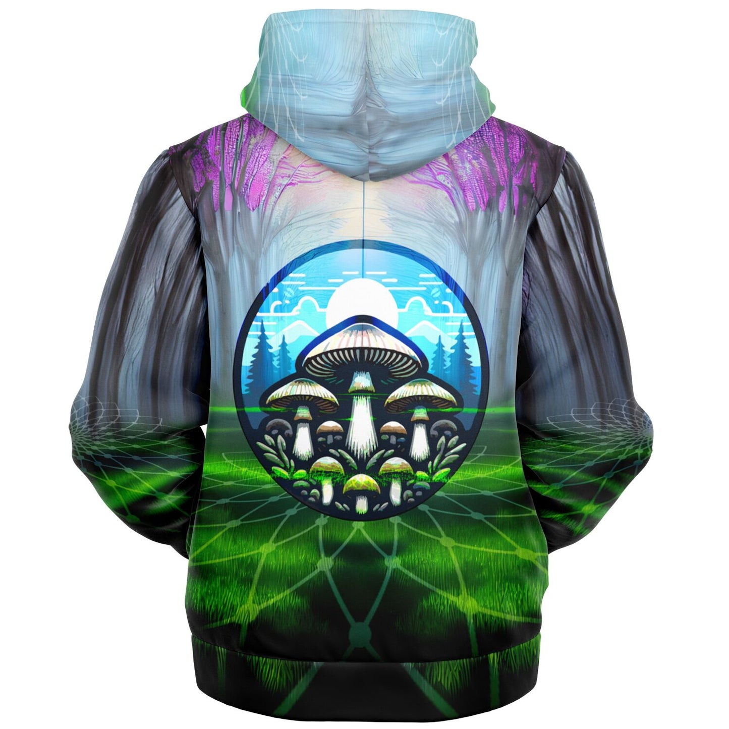 Fungi Forest Microfleece Zip Hoodie