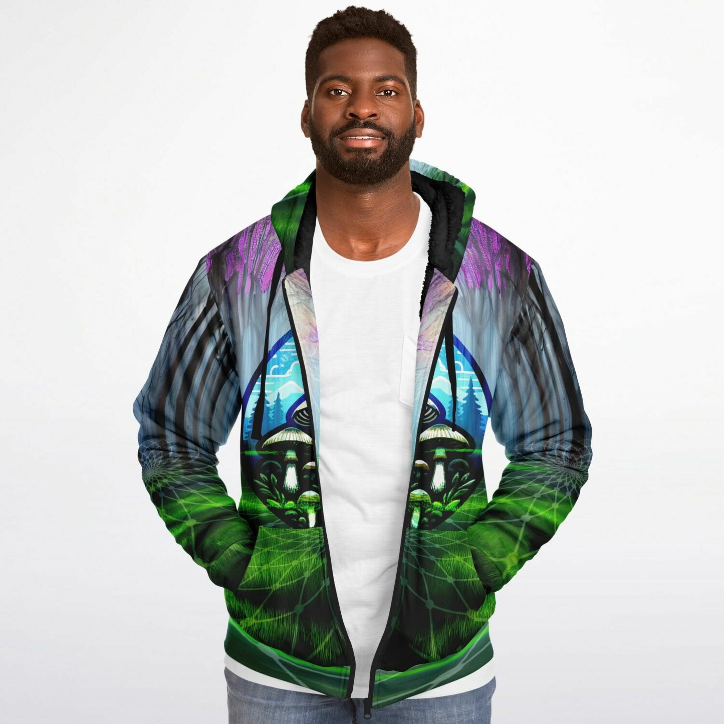 Fungi Forest 2 Microfleece Ziphoodie