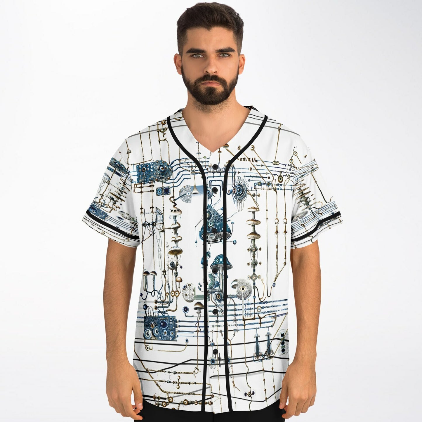Mushroom Circuitry Baseball Jersey