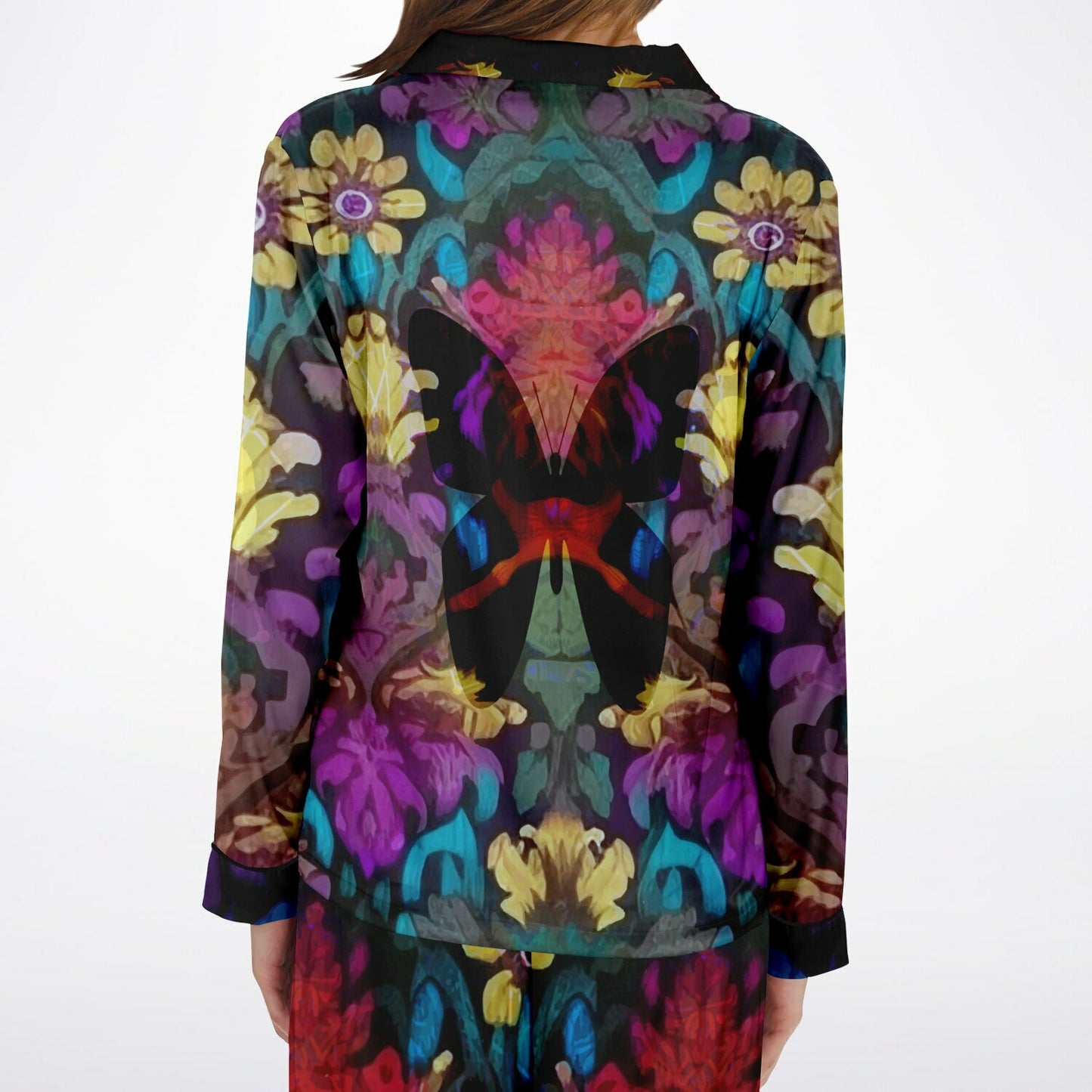 Butterfly Women's Satin Pajamas