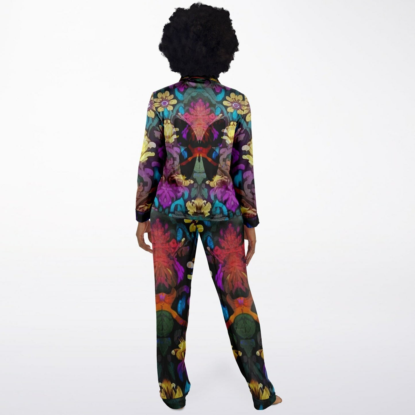 Butterfly Women's Satin Pajamas
