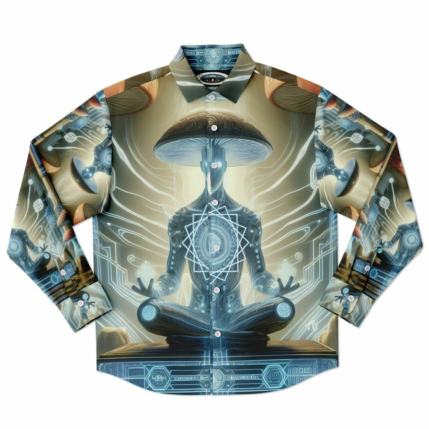 AmaNet Long Sleeve Button Down Shirt