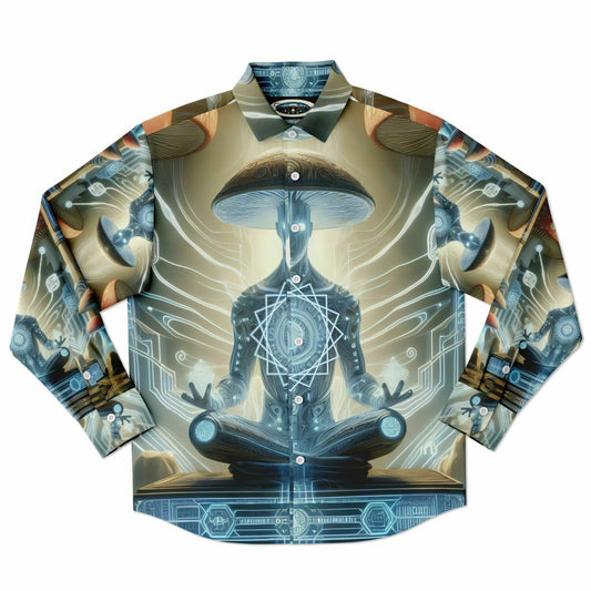AmaNet Long Sleeve Button Down Shirt
