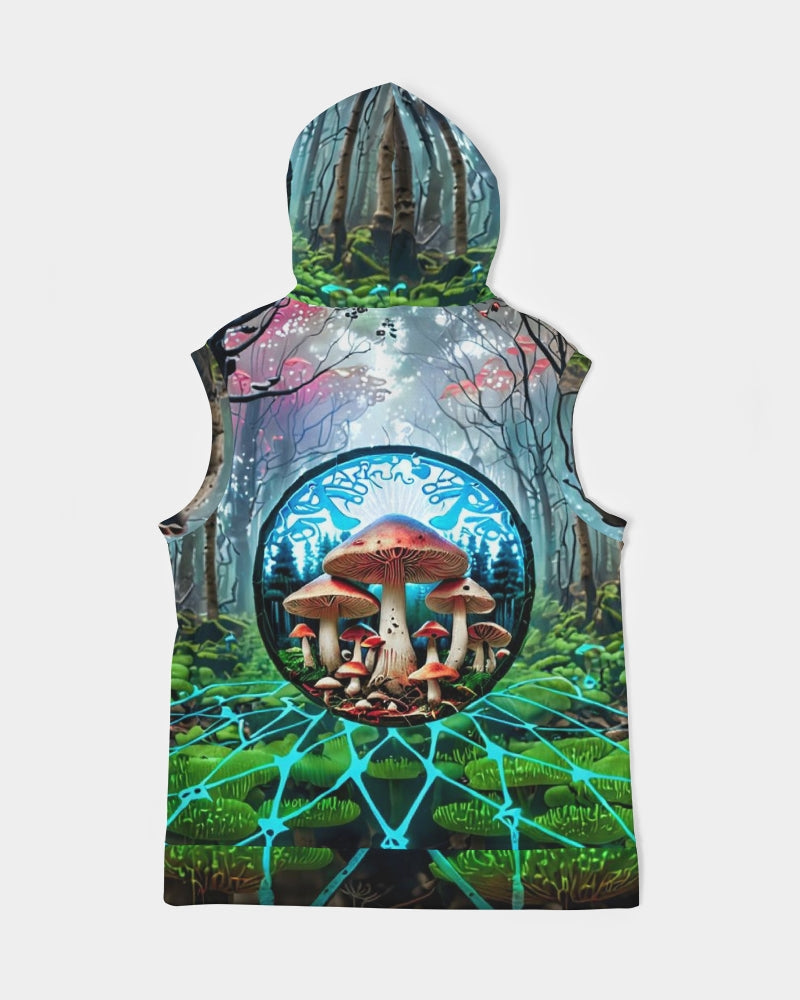 Exhalted Forest of Fungi Men's Sleeveless Hoodie
