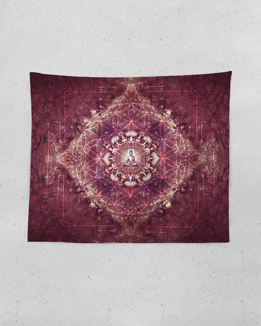 Mushroom Buddha Tapestry 60"x51"