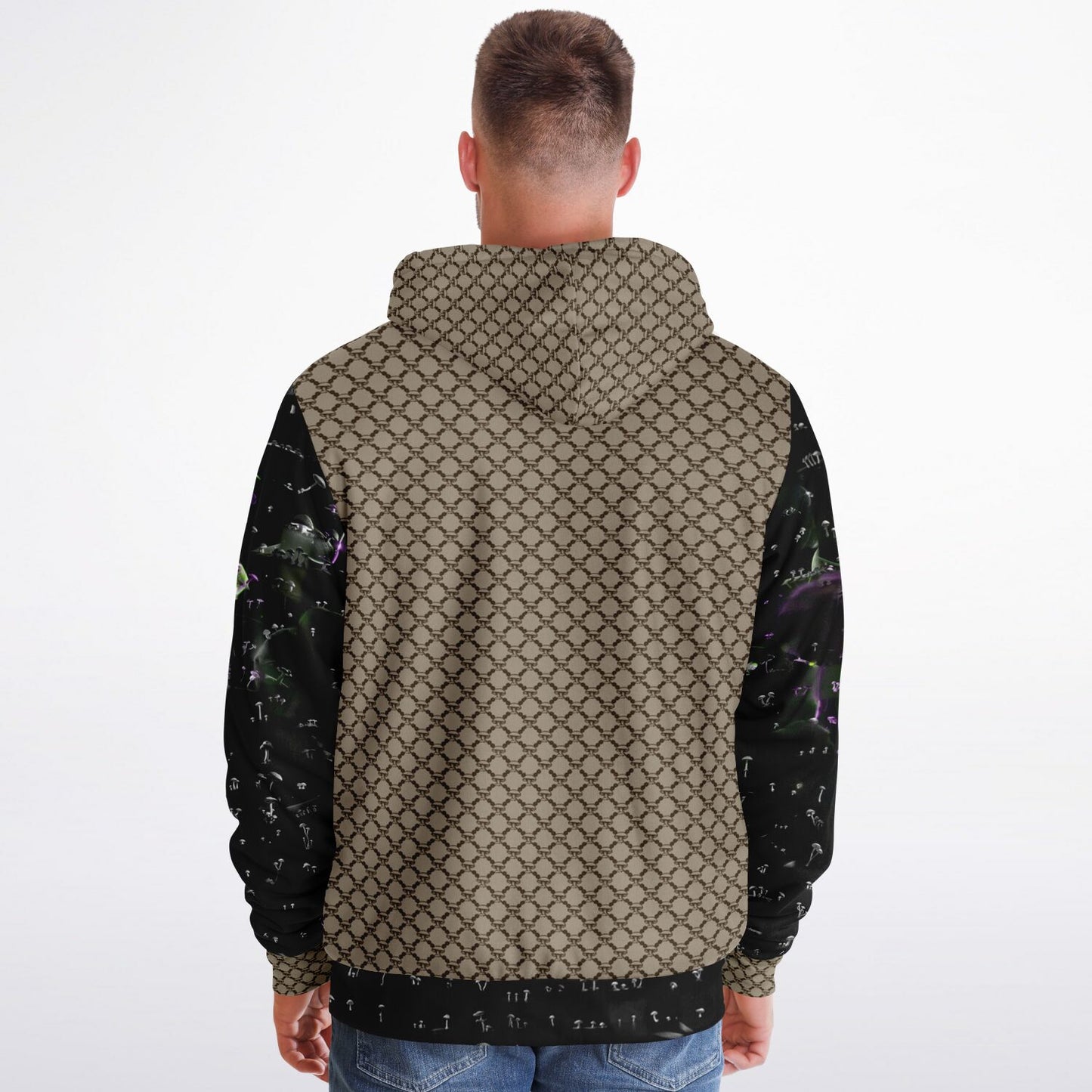 Mushroom Guzzi Microfleece Zip-up hoodie