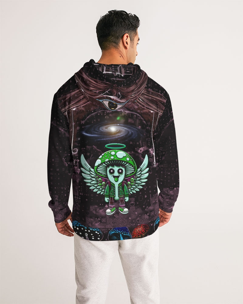 Happy Fungi Men's All-Over Print Hoodie