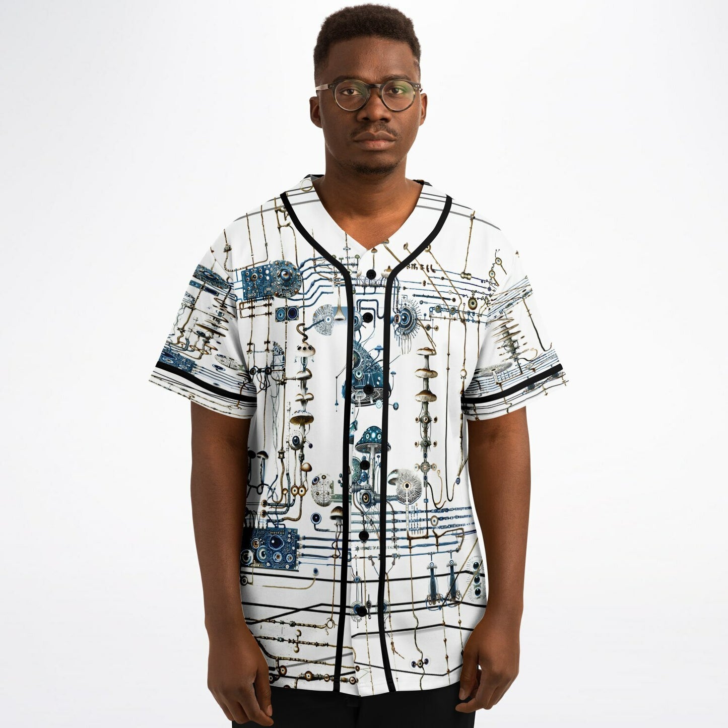 Mushroom Circuitry Baseball Jersey