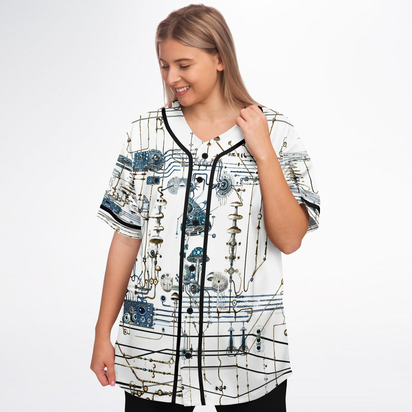 Mushroom Circuitry Baseball Jersey