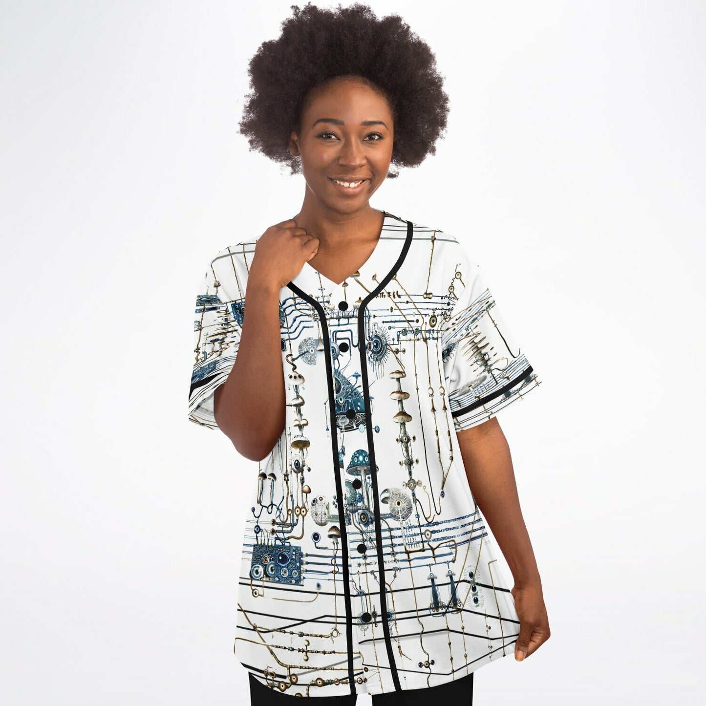 Mushroom Circuitry Baseball Jersey
