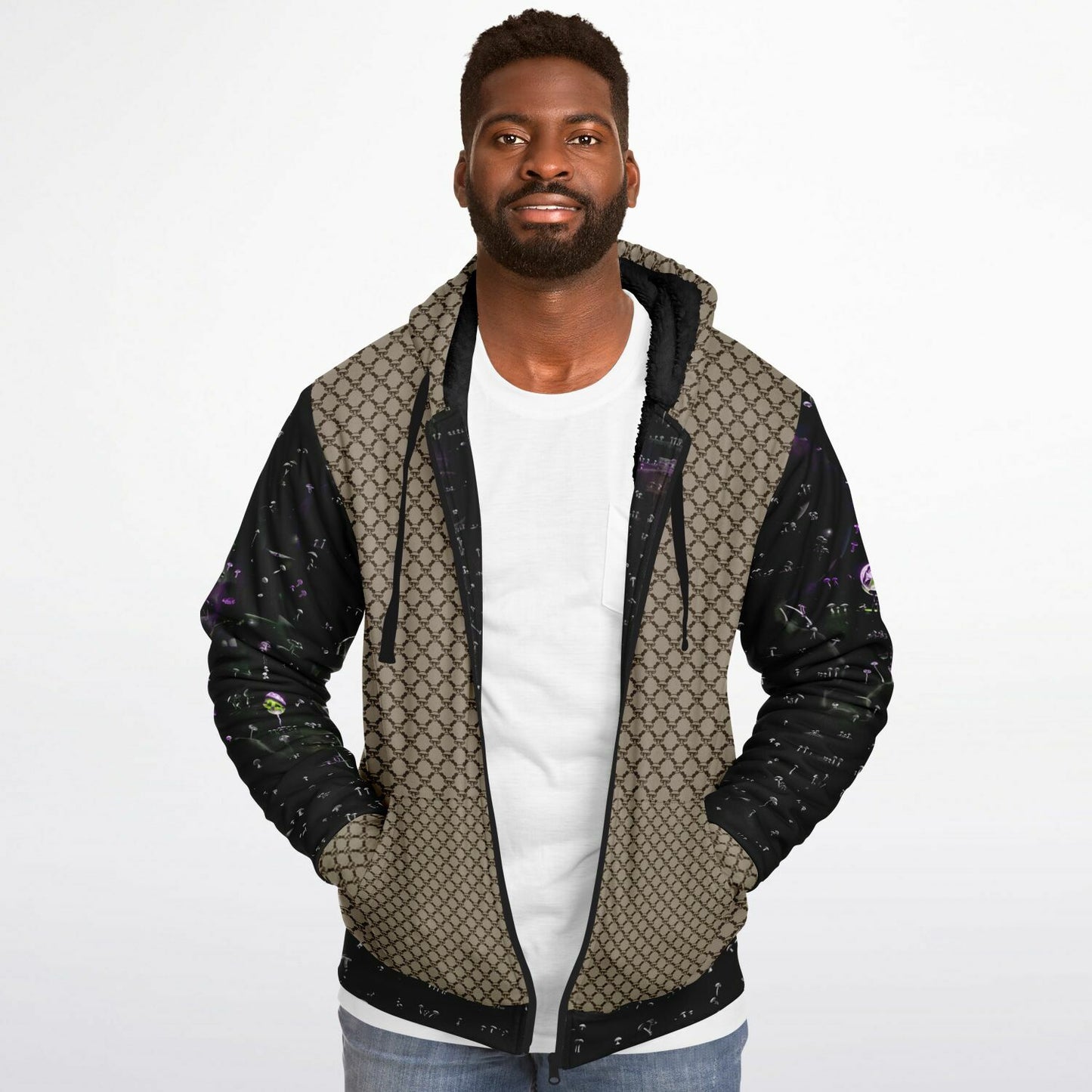 Mushroom Guzzi Microfleece Zip-up hoodie