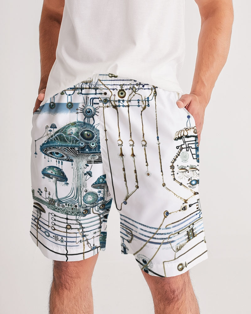Mushroom Circuitry Jogger Shorts