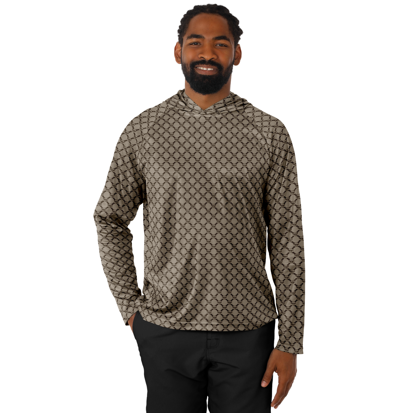 Mushroom Guzzi Long Sleeve Hooded Performance Shirt