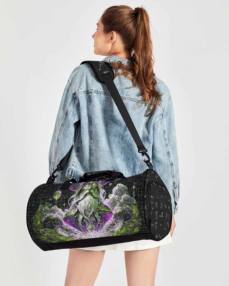 Mushroom Grid Sports Duffle Bag
