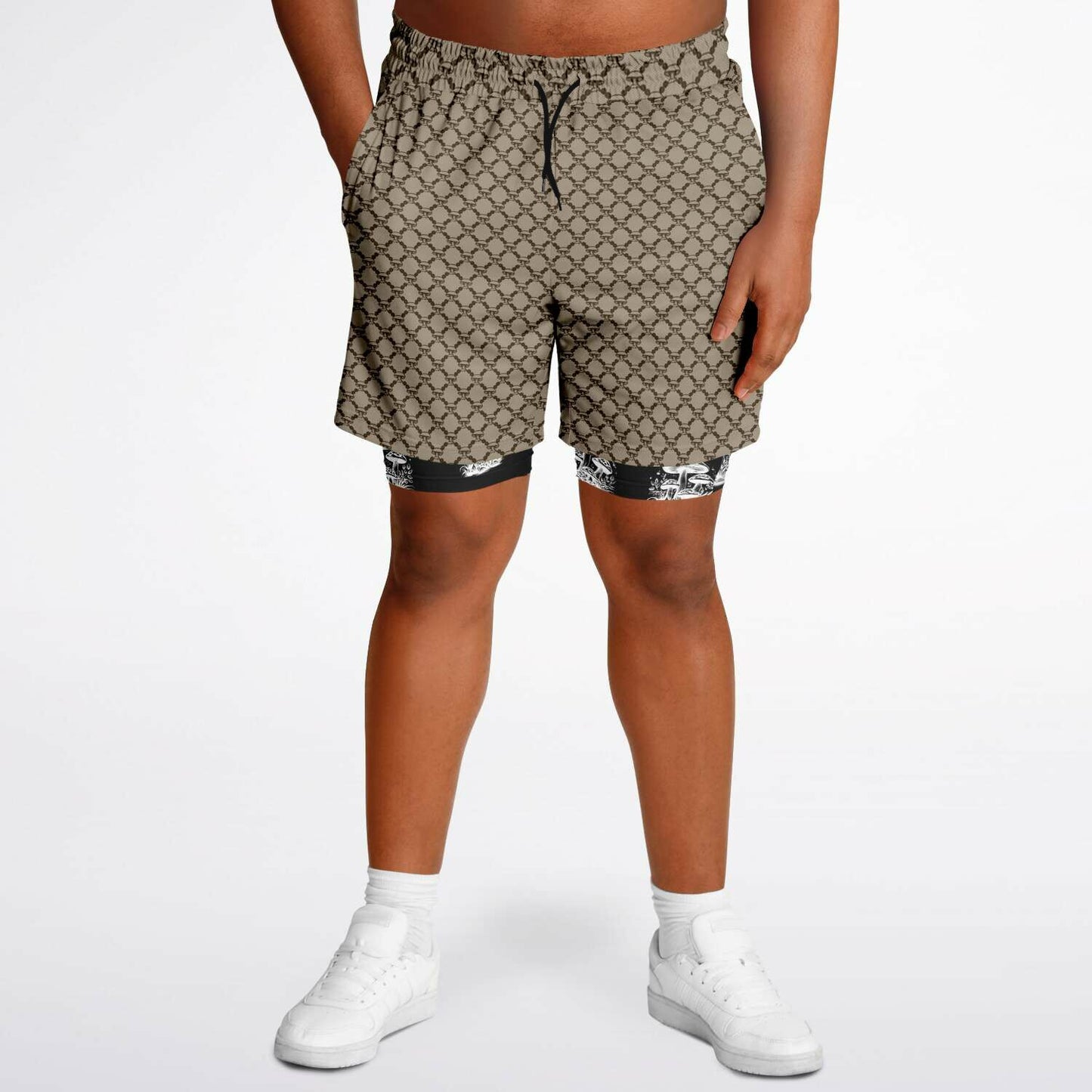 Mushroom Guzzi Men's 2-in-1 Shorts