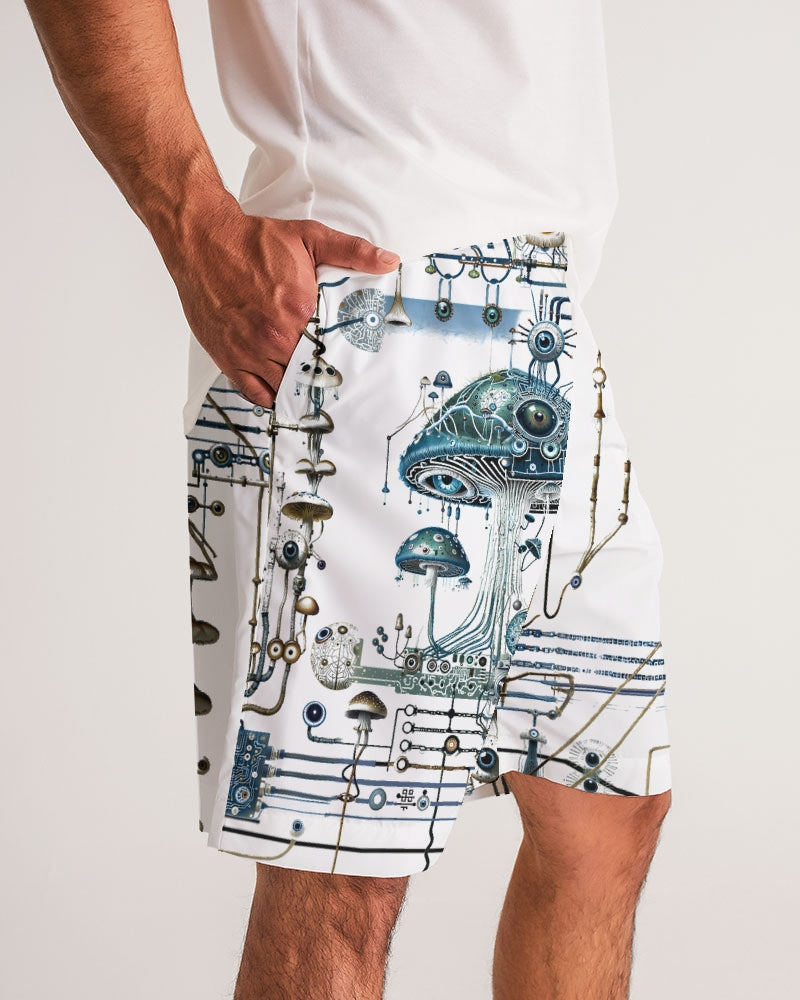 Mushroom Circuitry Jogger Shorts