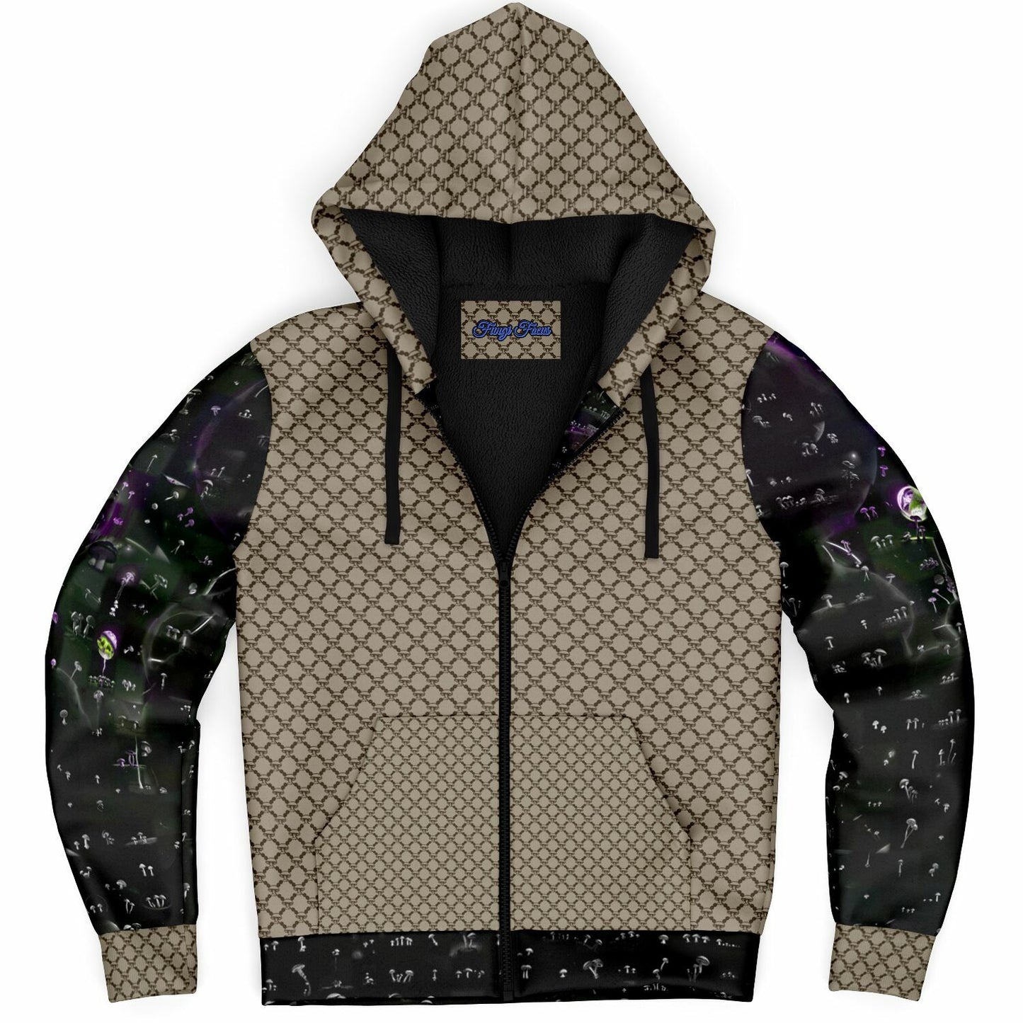 Mushroom Guzzi Microfleece Zip-up hoodie