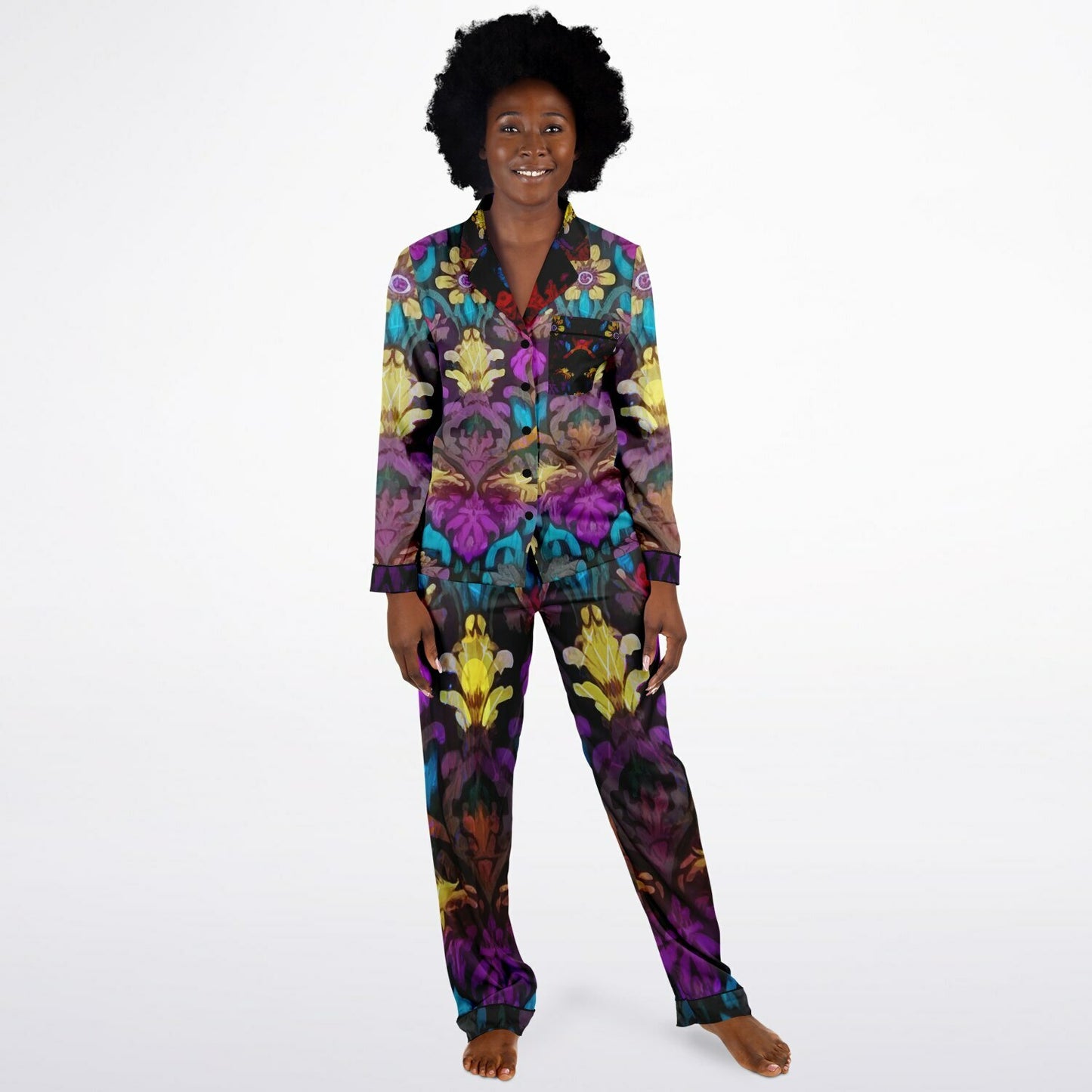 Butterfly Women's Satin Pajamas