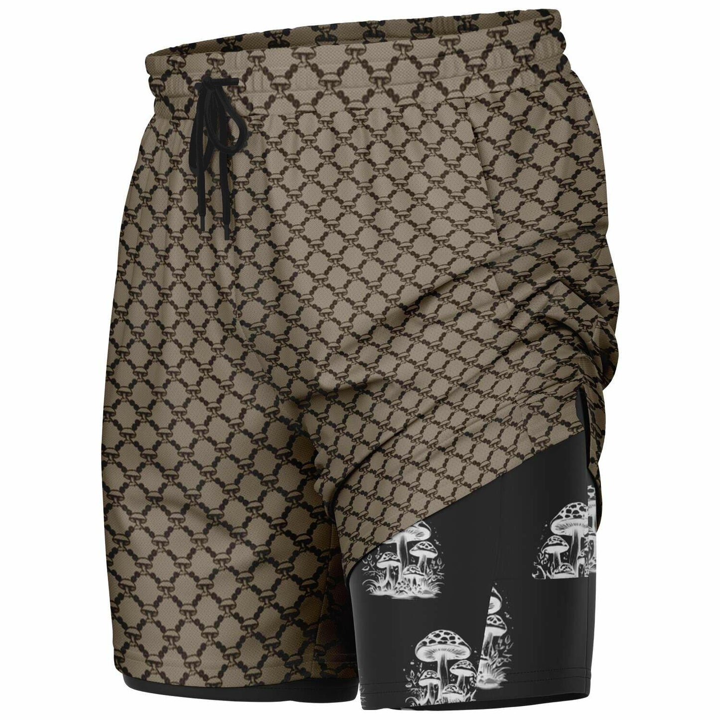 Mushroom Guzzi Men's 2-in-1 Shorts