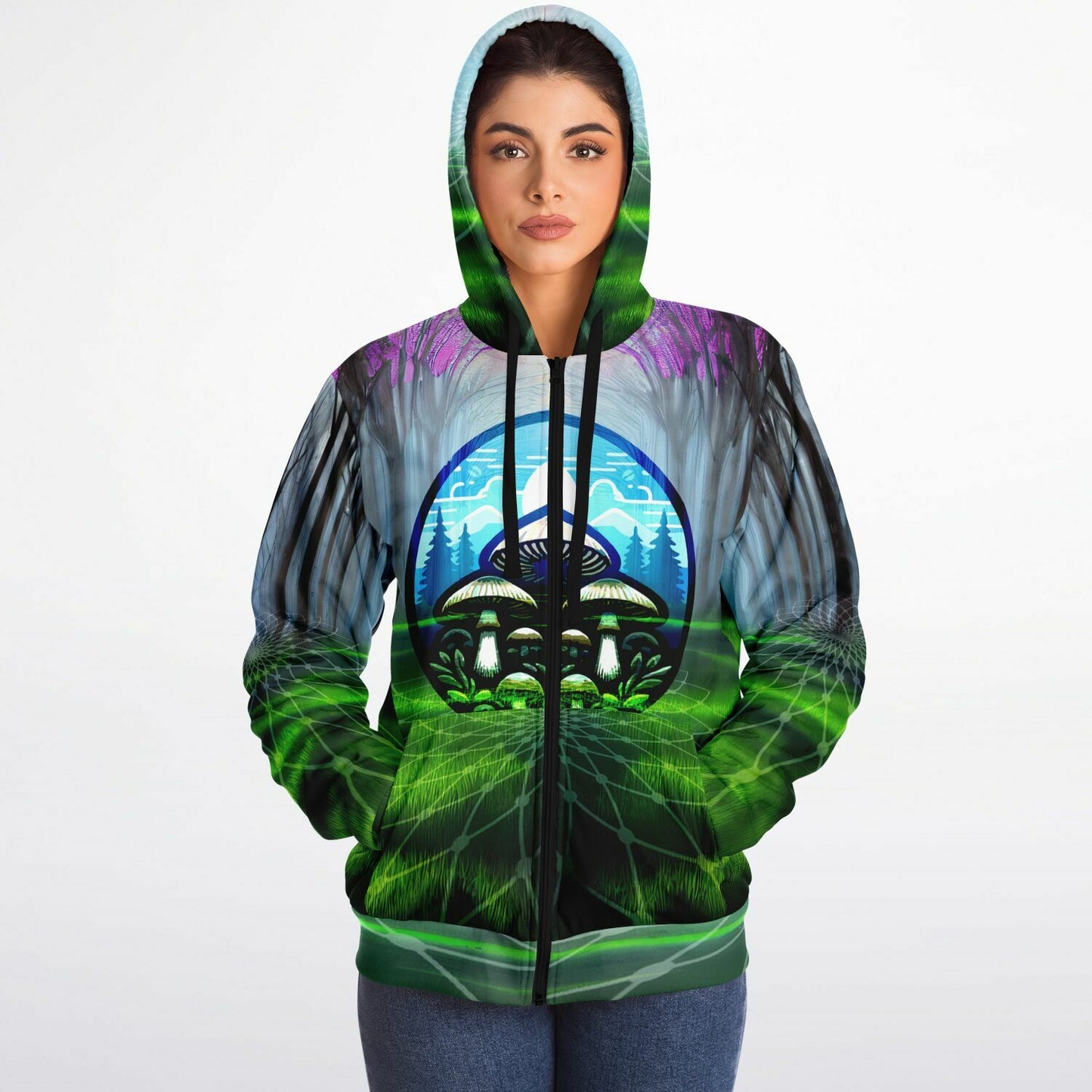 Fungi Forest 2 Microfleece Ziphoodie