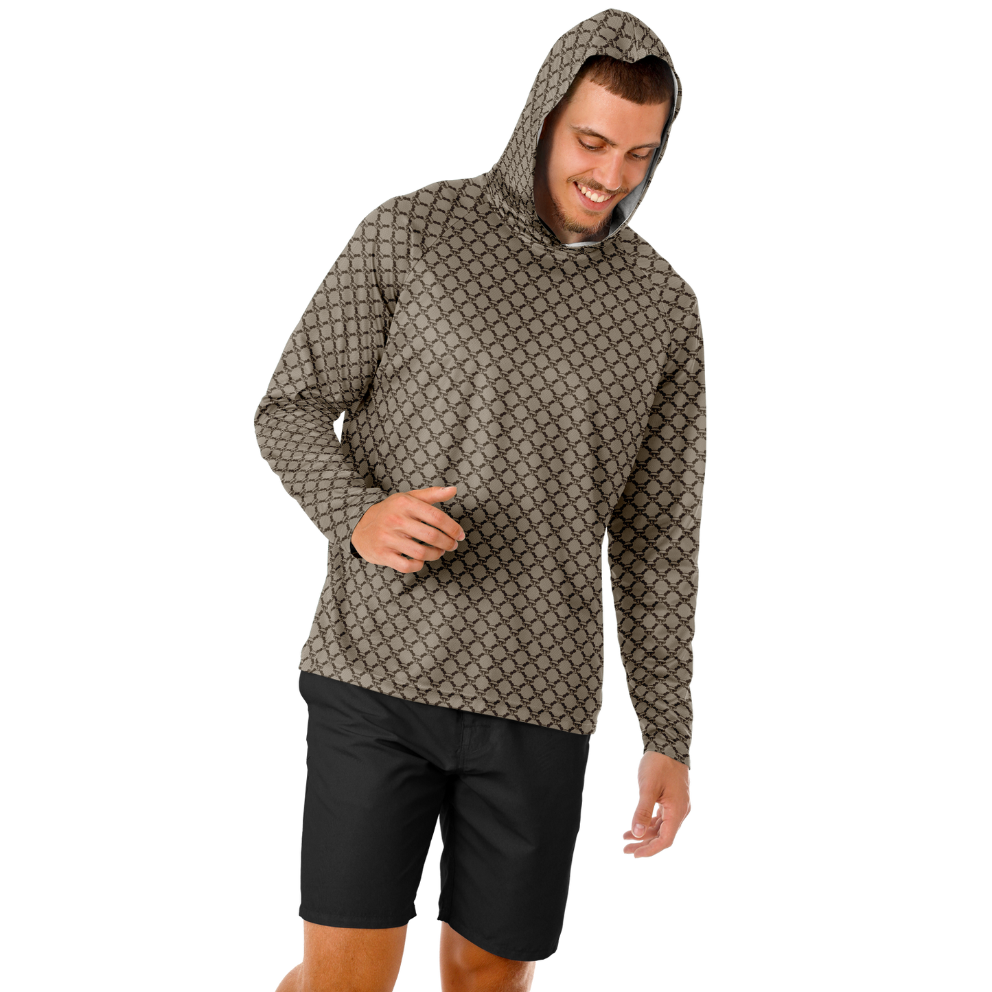 Mushroom Guzzi Long Sleeve Hooded Performance Shirt