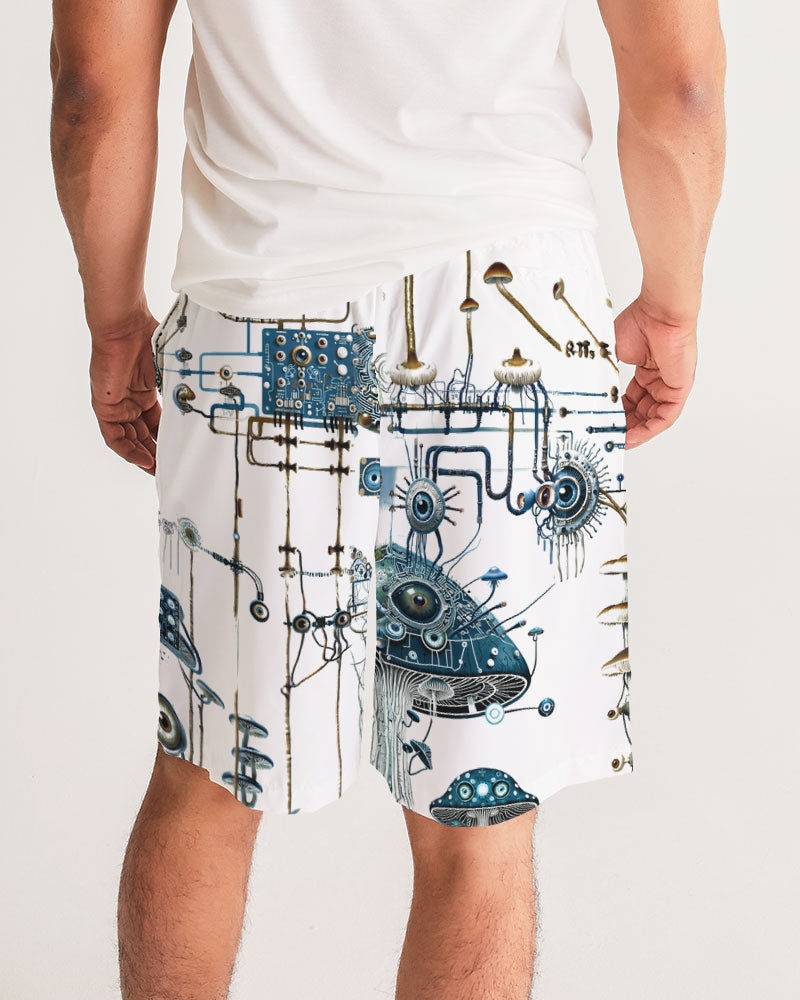 Mushroom Circuitry Jogger Shorts