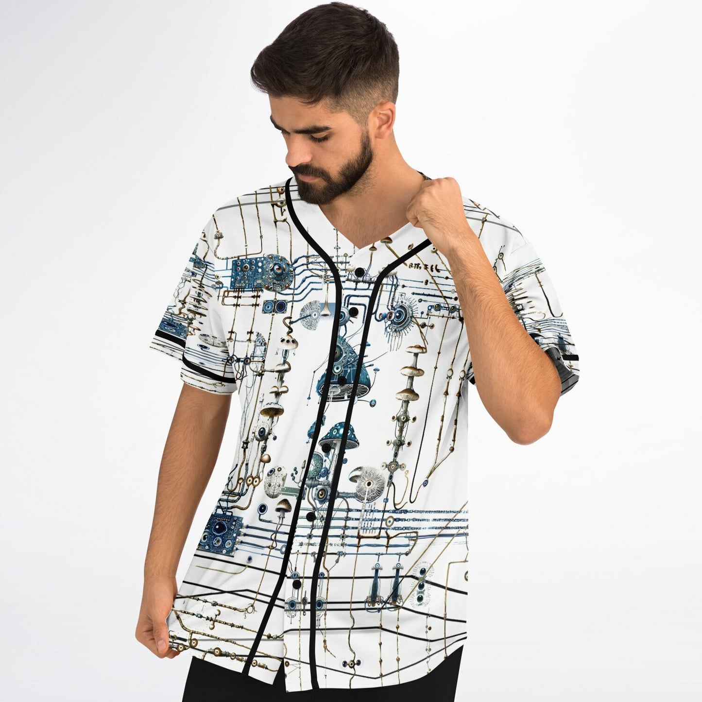 Mushroom Circuitry Baseball Jersey