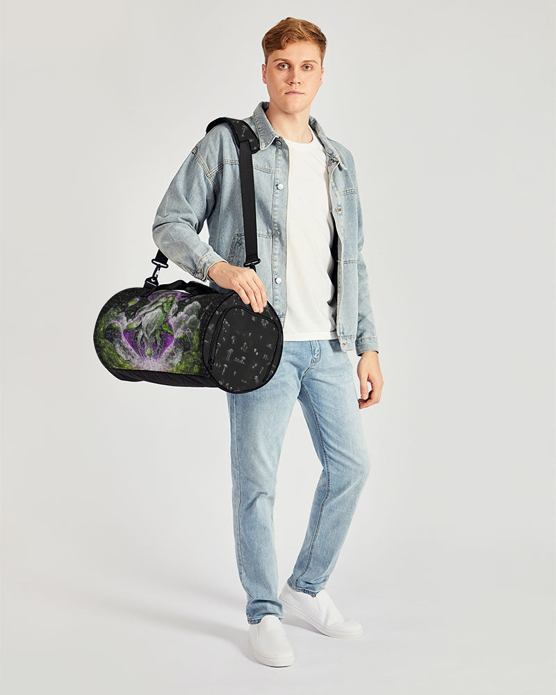Mushroom Grid Sports Duffle Bag
