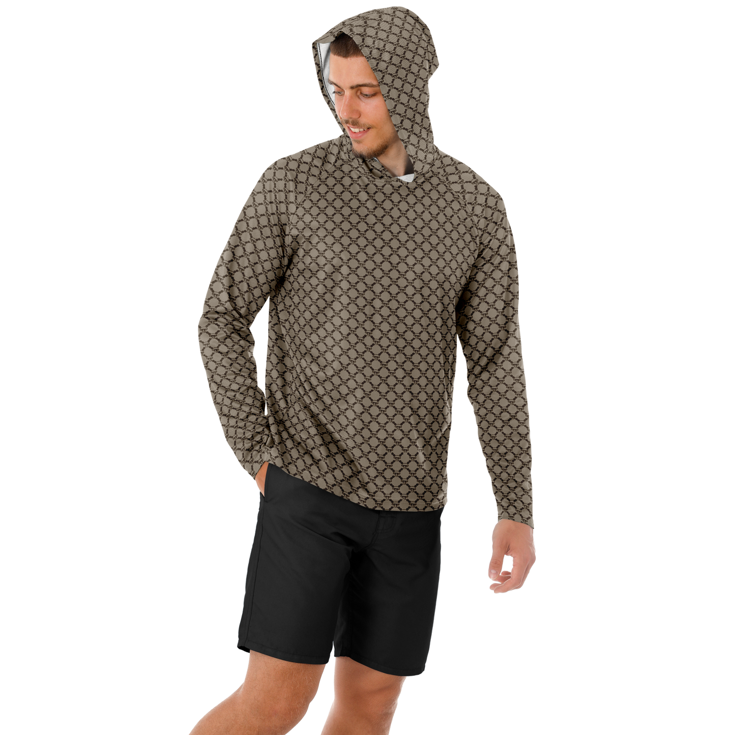Mushroom Guzzi Long Sleeve Hooded Performance Shirt