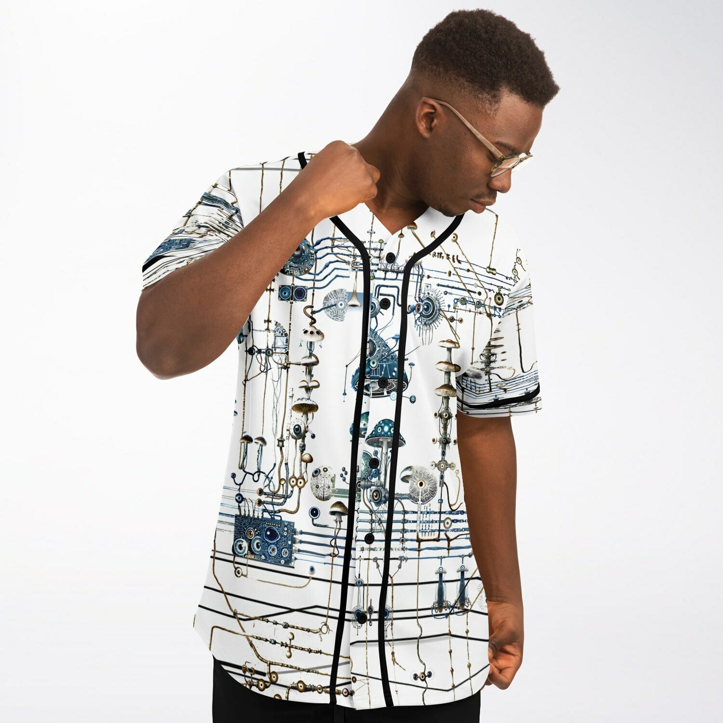 Mushroom Circuitry Baseball Jersey