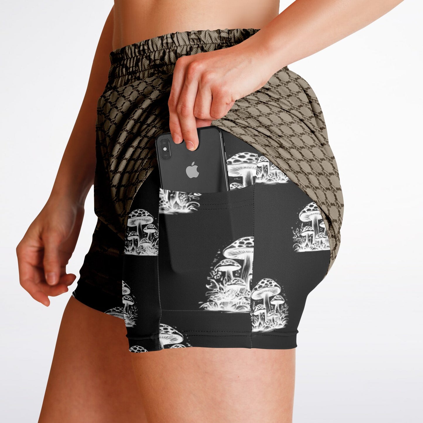 Mushroom Guzzi Women's 2-in-1 Shorts