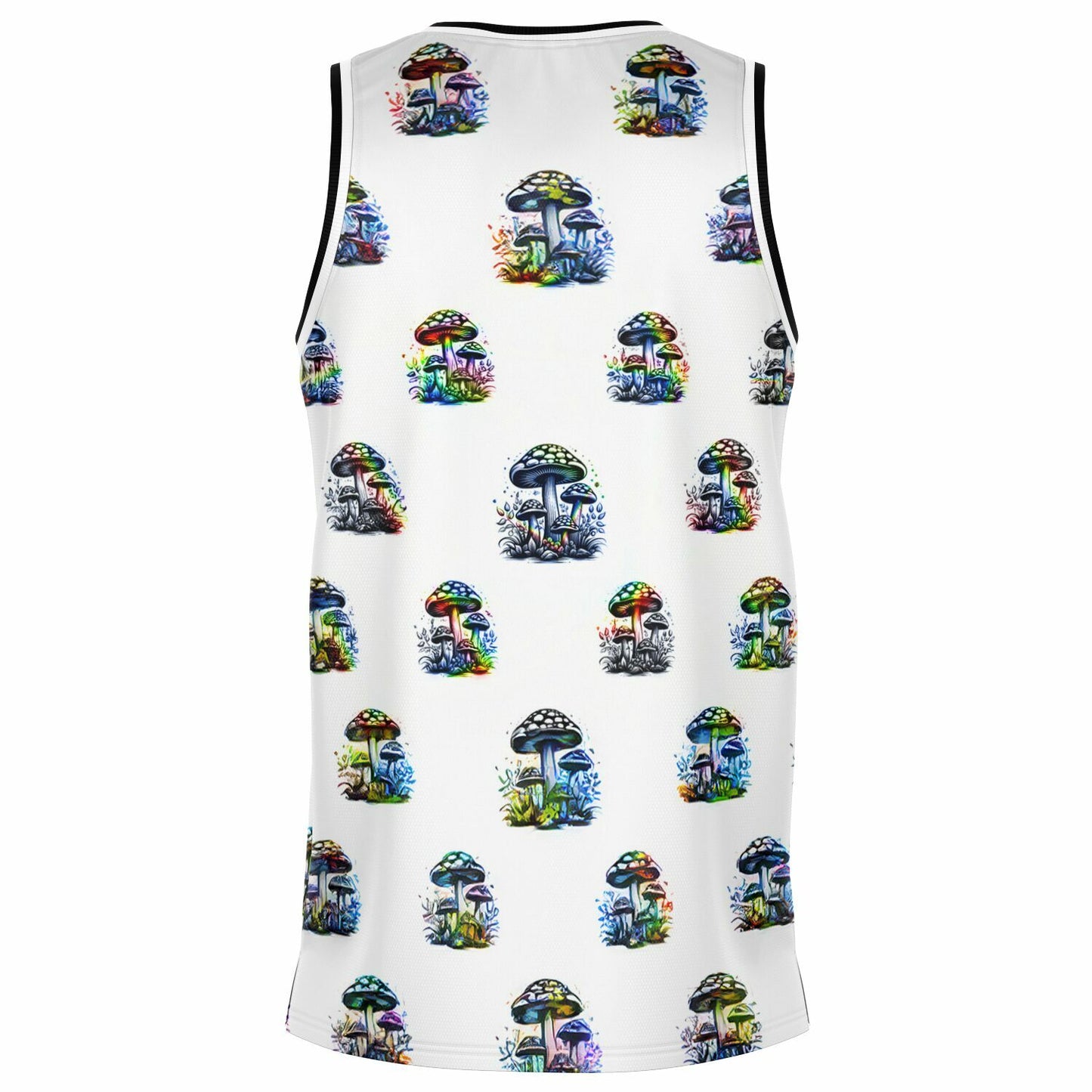 Rainbow Mushrooms Basketball Jersey Rib