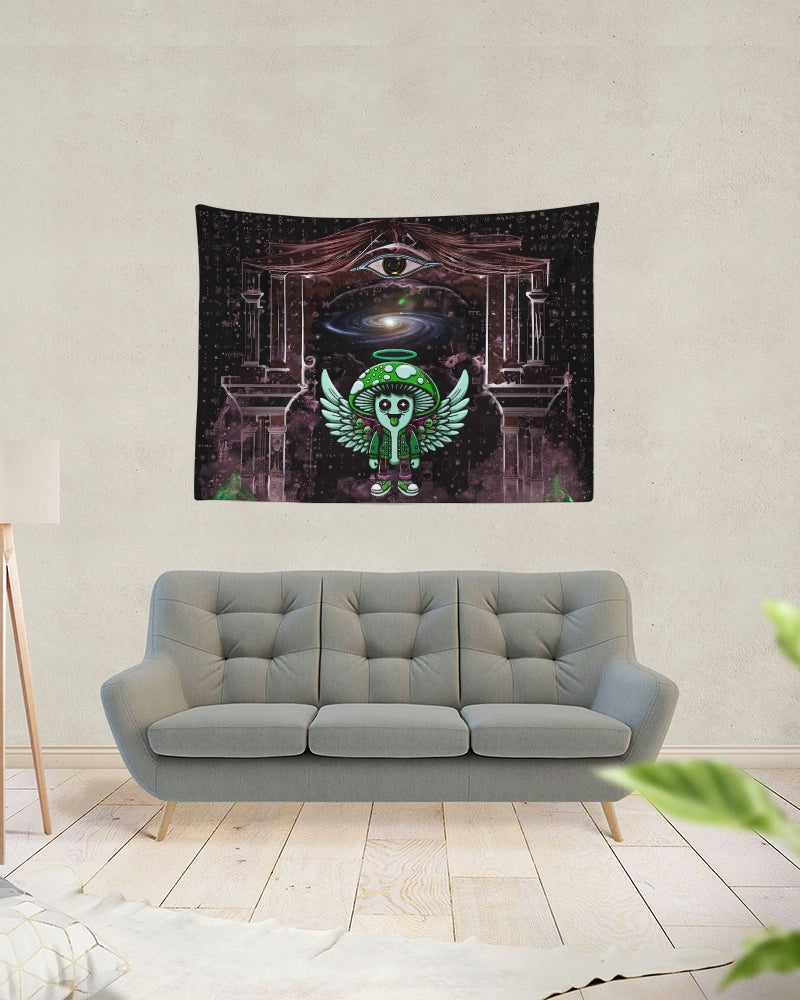 Happy Fungi Tapestry 80"x60"