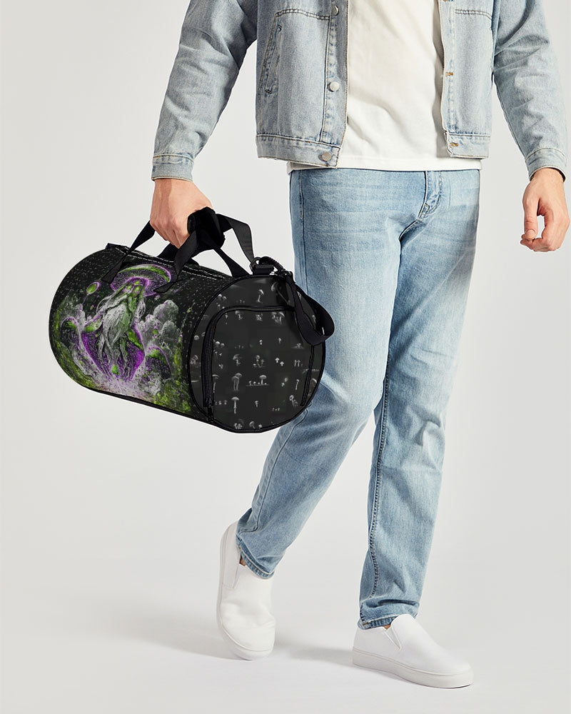 Mushroom Grid Sports Duffle Bag