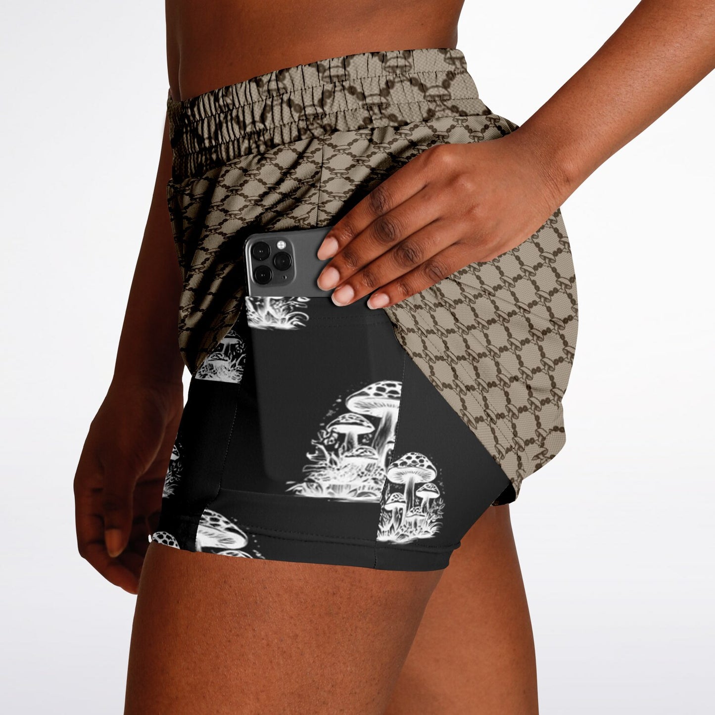 Mushroom Guzzi Women's 2-in-1 Shorts