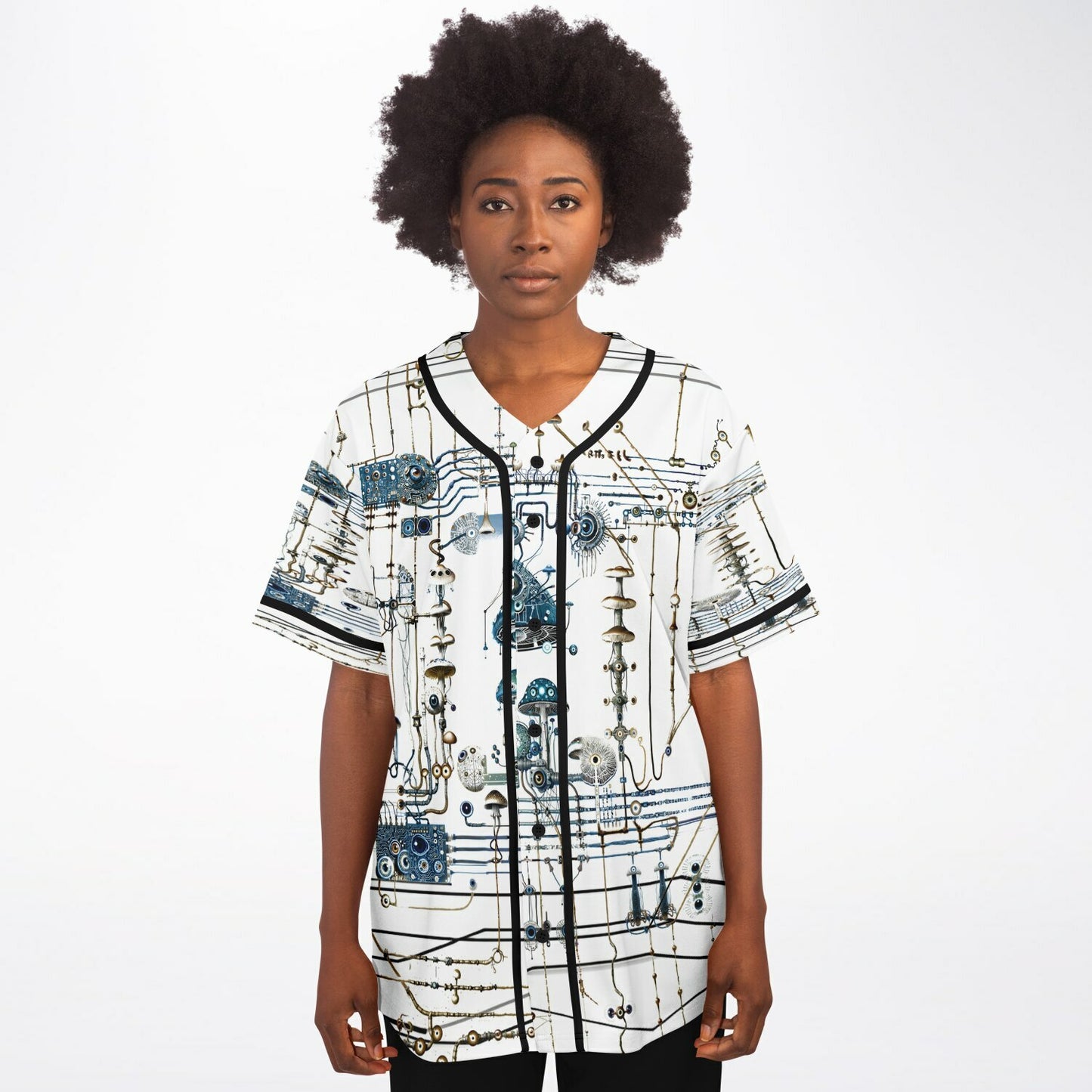 Mushroom Circuitry Baseball Jersey