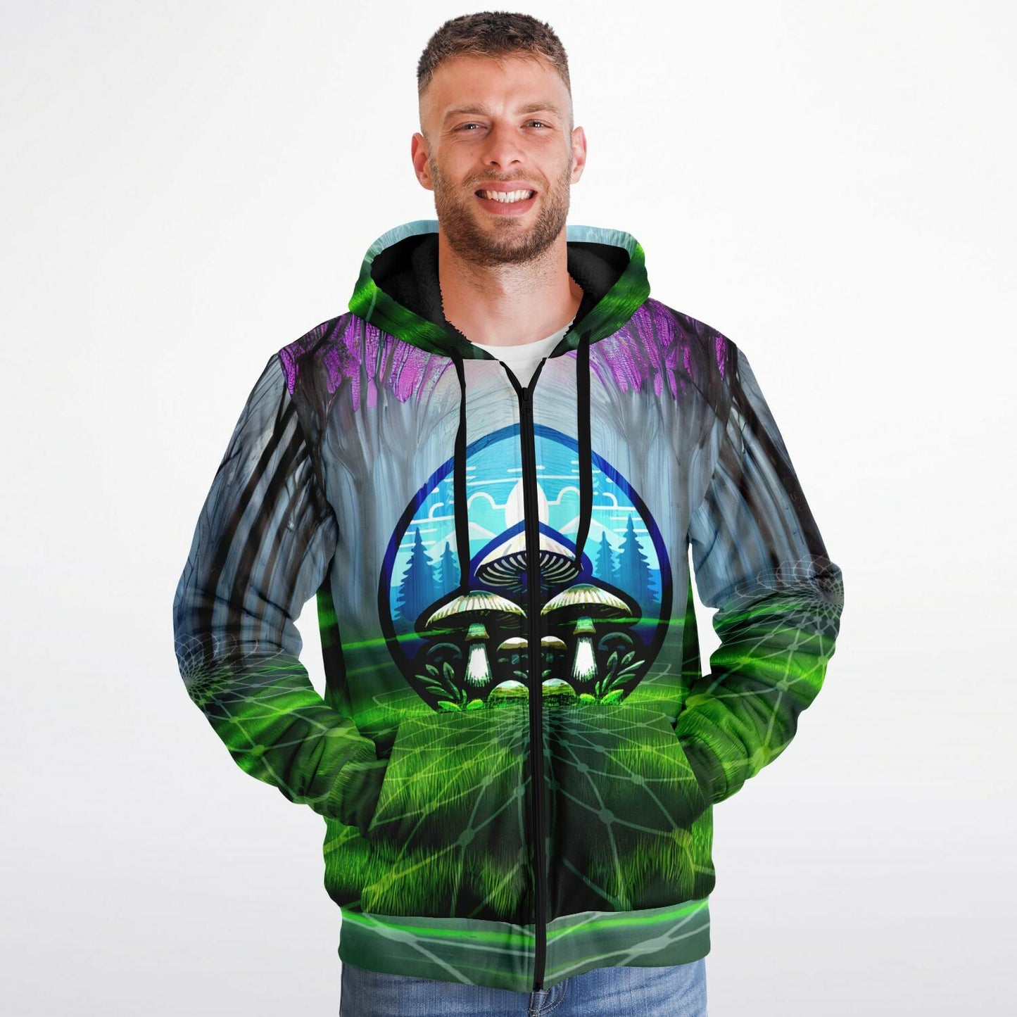 Fungi Forest 2 Microfleece Ziphoodie