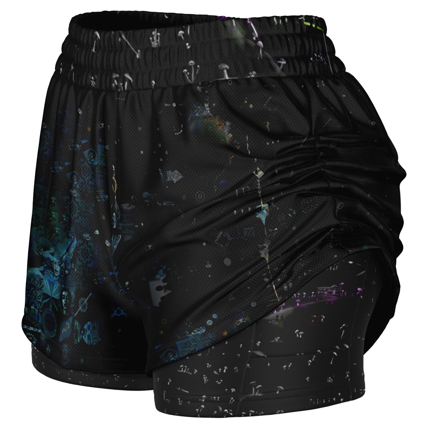 Acid Trip Women's 2-in-1 Shorts