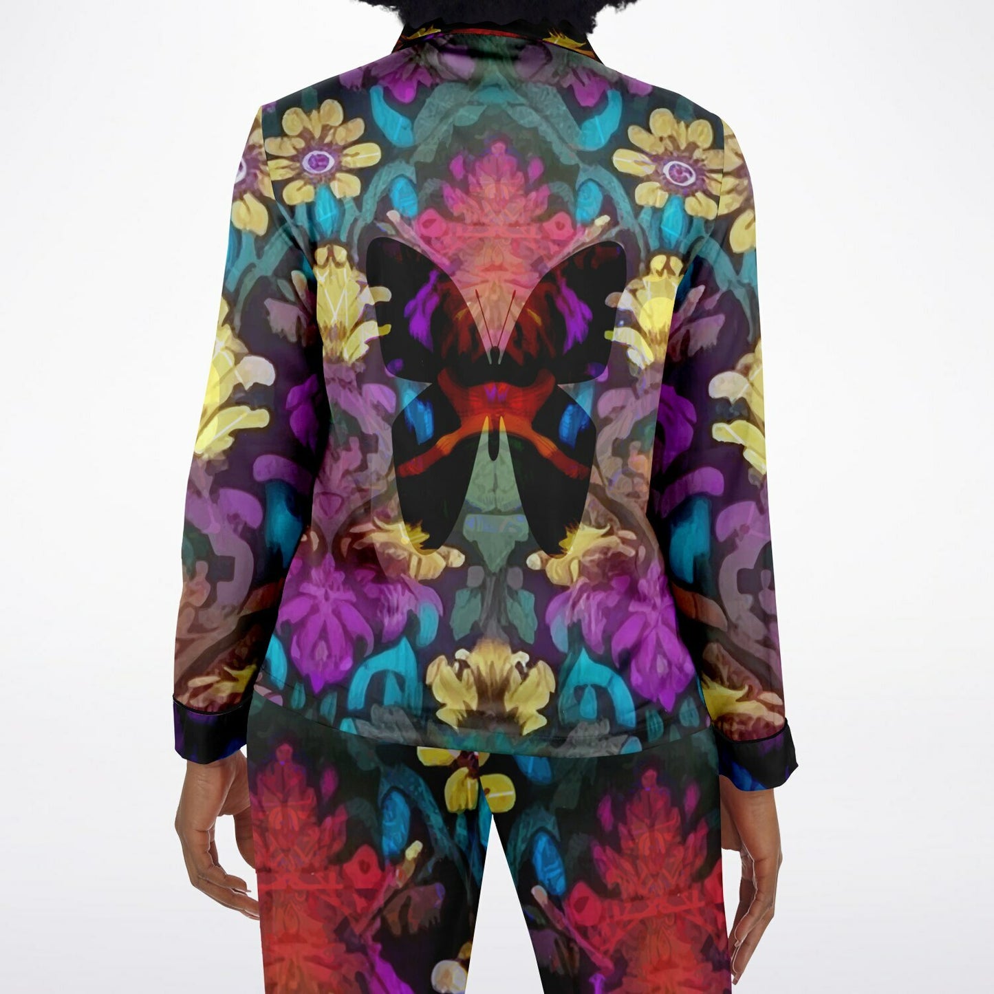 Butterfly Women's Satin Pajamas