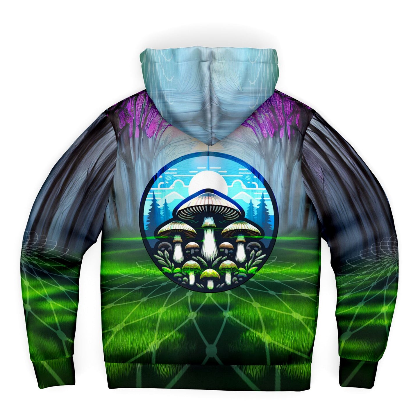 Fungi Forest Microfleece Zip Hoodie