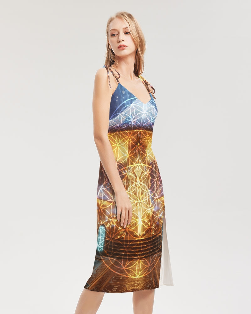 Alter Shroom Women's Tie Strap Split Dress