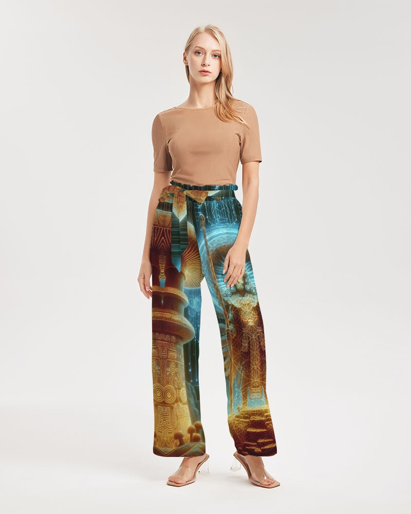 ShroomAmen Women's High-Rise Wide Leg Pants