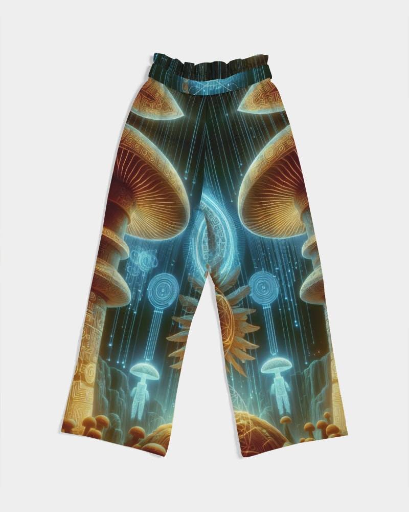 ShroomAmen Women's High-Rise Wide Leg Pants