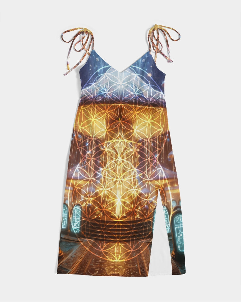 Alter Shroom Women's Tie Strap Split Dress