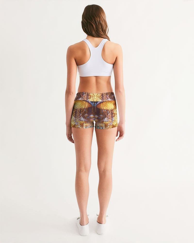 Alter Shroom Women's Mid-Rise Yoga Shorts